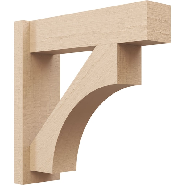 Ekena Millwork 8-in W x 48-in D x 48-in H Westlake Block Rough Cedar Woodgrain TimberThane Outlooker, Primed Tan OUTUR080X48X48WTL44RCPR - main